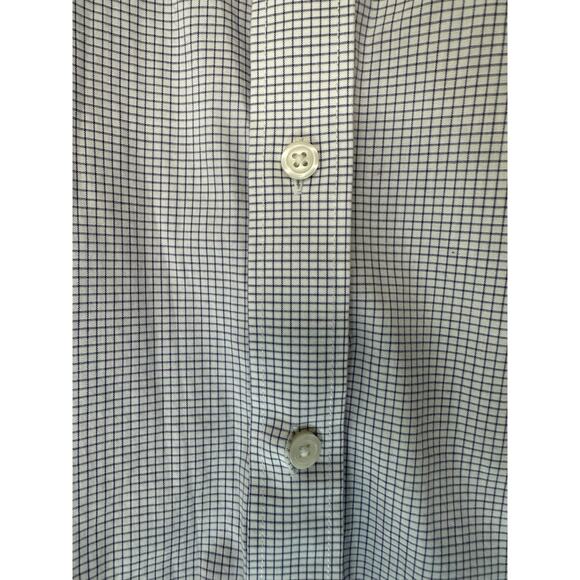 J.Crew Men's Blue Plaid Slim Fit Flex Wrinkle Free Button Down Shirt Size Large - Picture 5 of 11